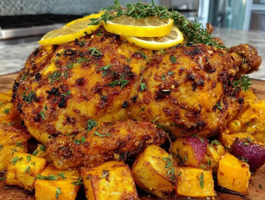poulet rôti citron-thym - featured image