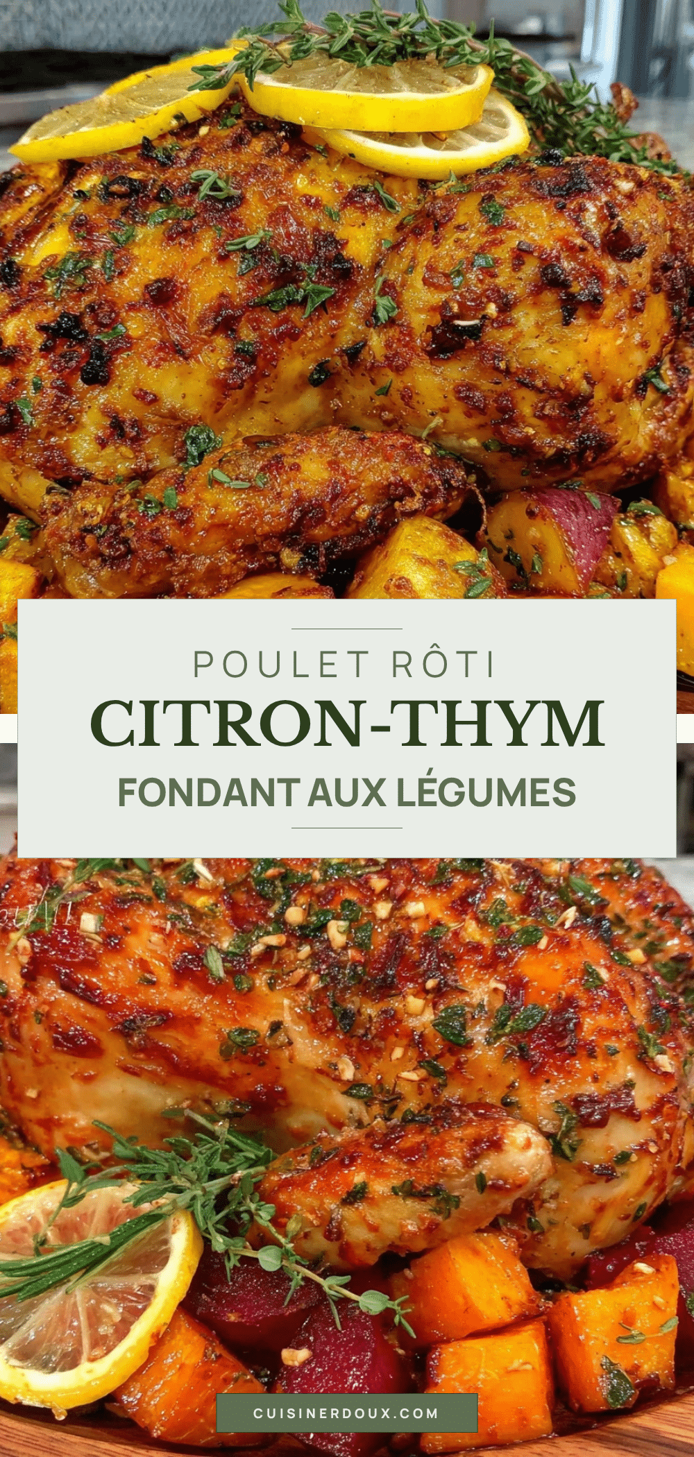 poulet rôti citron-thym recipe