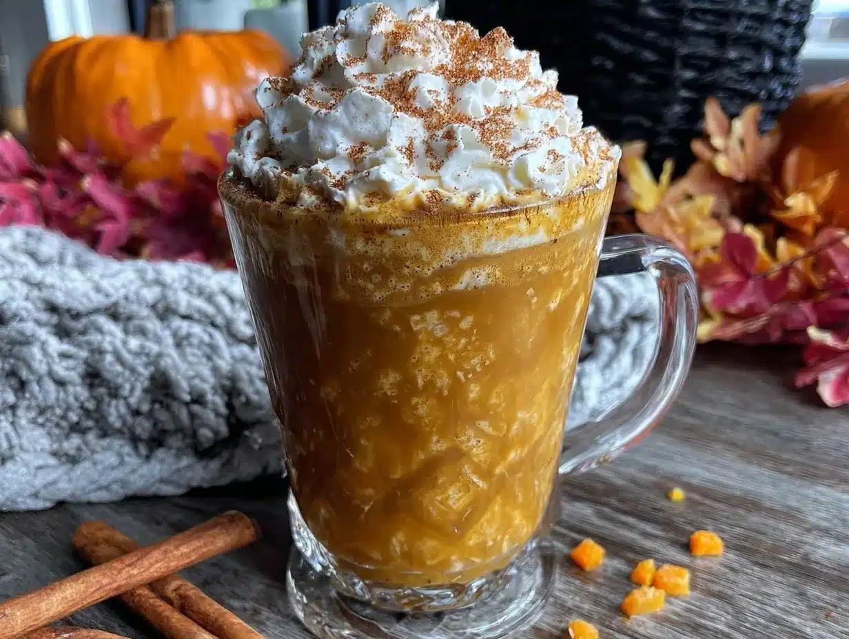 pumpkin spice latte maison preparation steps