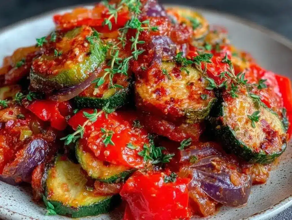 ratatouille confite au thym frais - featured image