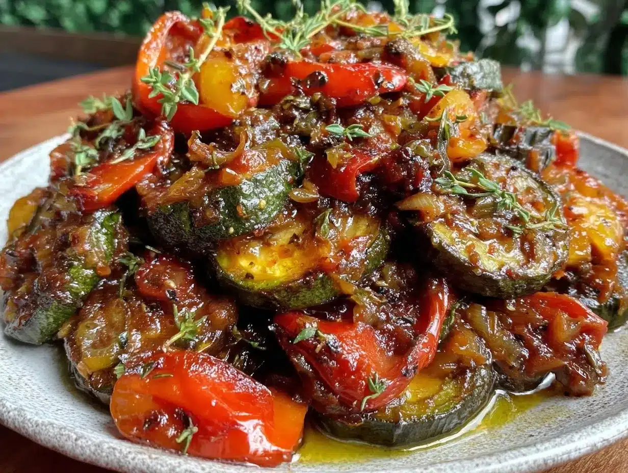 ratatouille confite au thym frais preparation steps