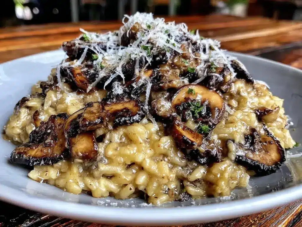 risotto aux champignons sauvages - featured image
