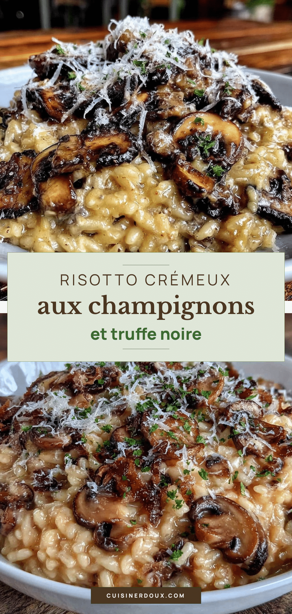 risotto aux champignons sauvages recipe