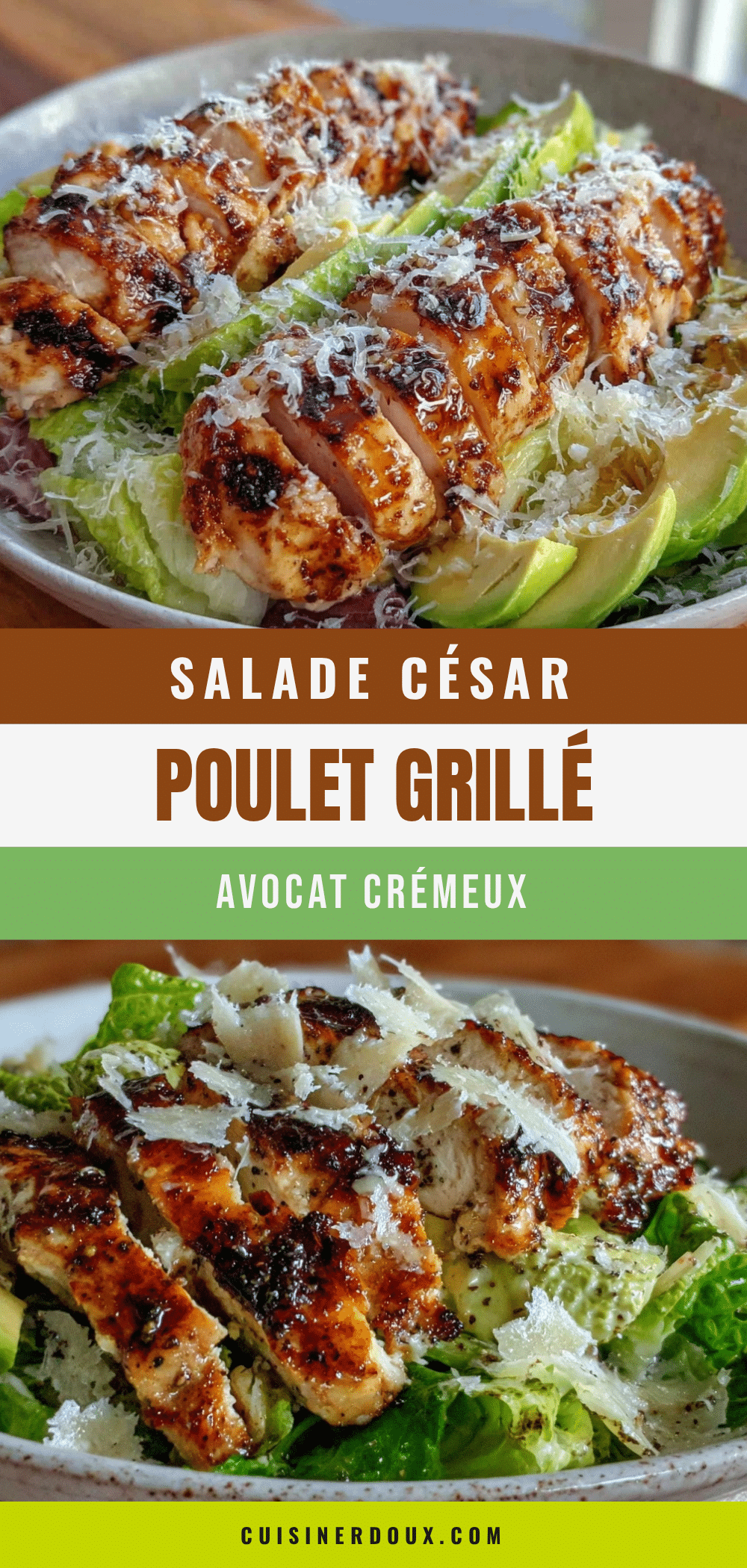salade césar au poulet grillé recipe