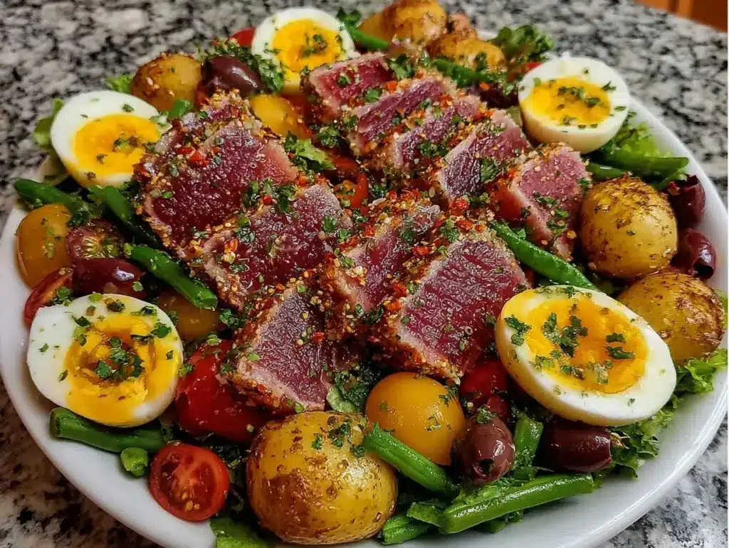 salade niçoise au thon frais - featured image