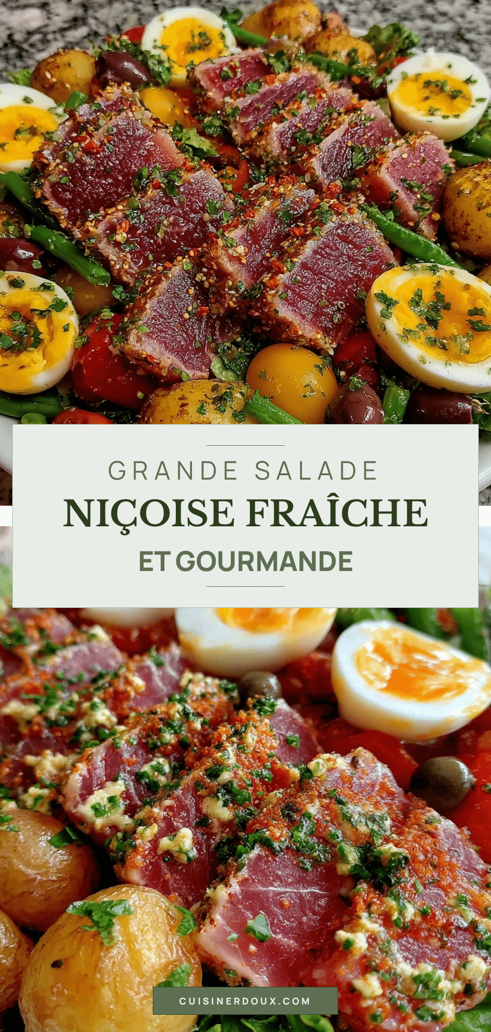 salade niçoise au thon frais recipe