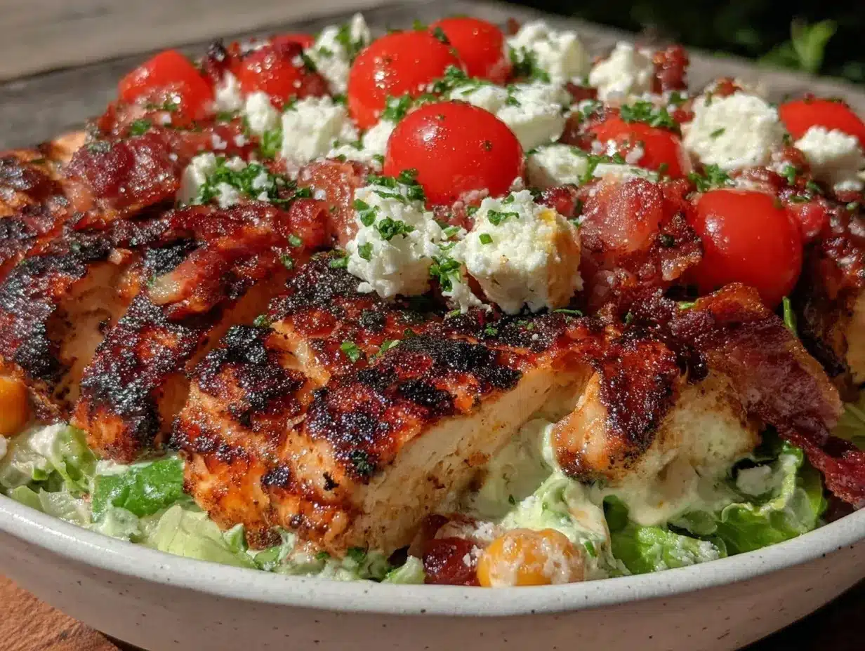 salade poulet grillé pois chiches feta preparation steps