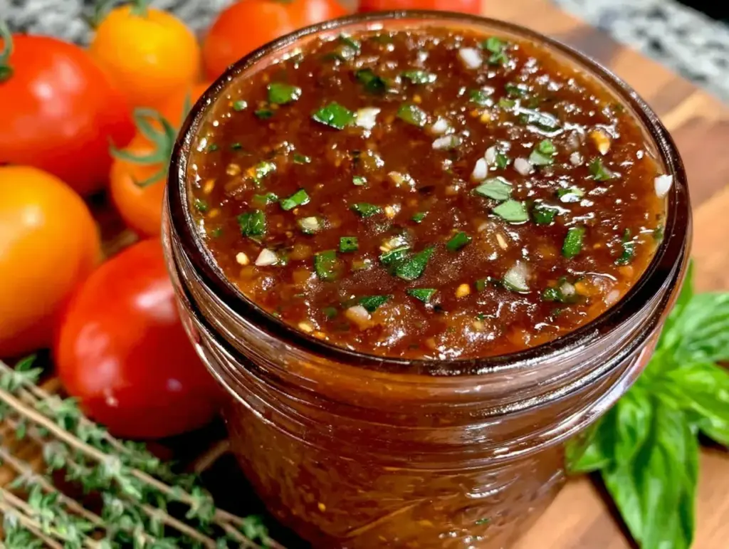 sauce tomate maison concentrée aux herbes fraîches - featured image