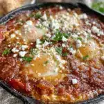 shakshuka aux poivrons rôtis et feta - featured image