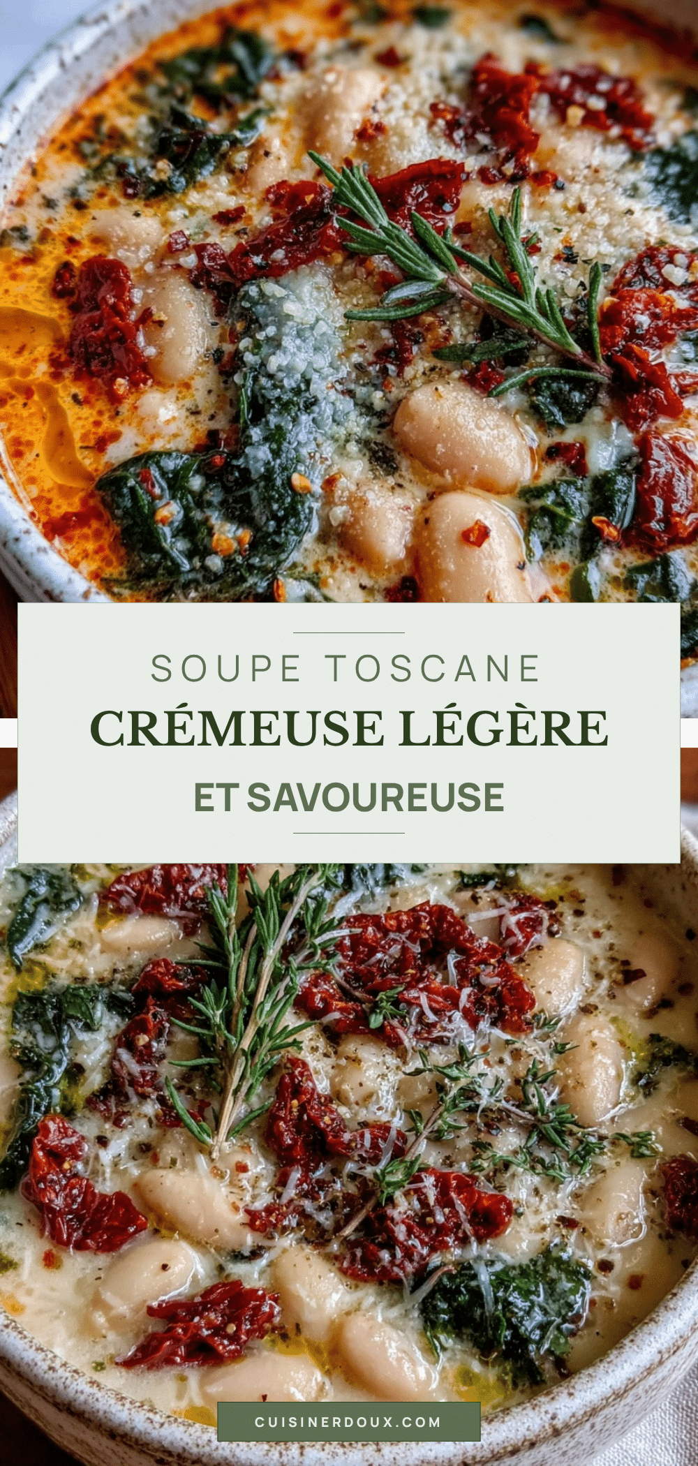 soupe toscane crémeuse aux haricots blancs recipe