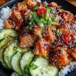 sushi bowl au saumon épicé - featured image