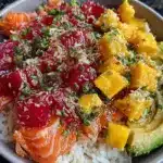 sushi bowl saumon avocat mangue - featured image
