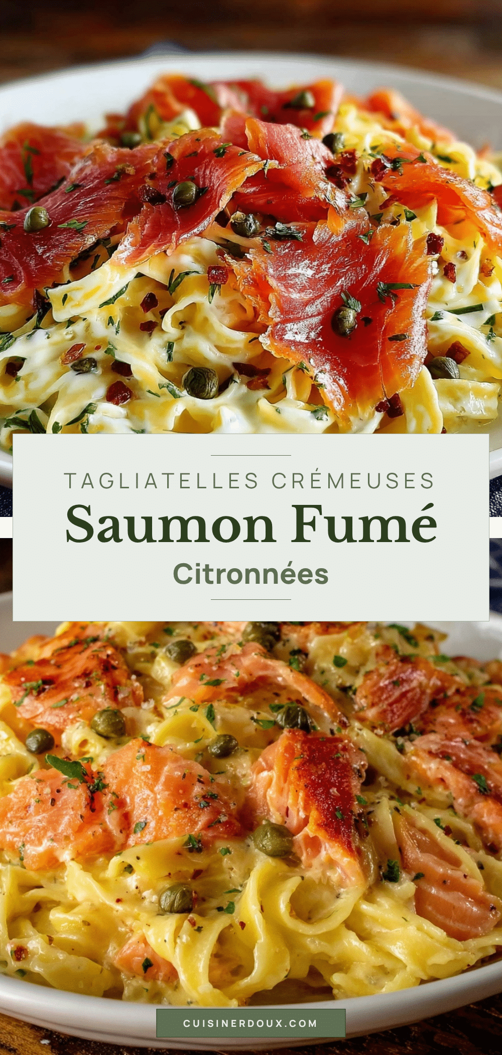 tagliatelles au saumon fumé recipe