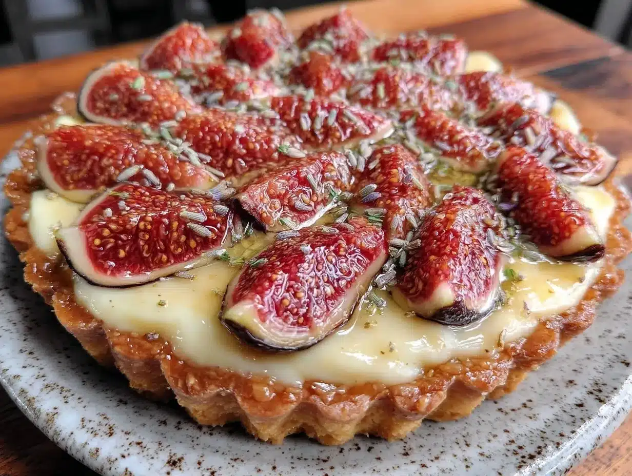 tarte aux figues fraîches crème damande miel de lavande preparation steps