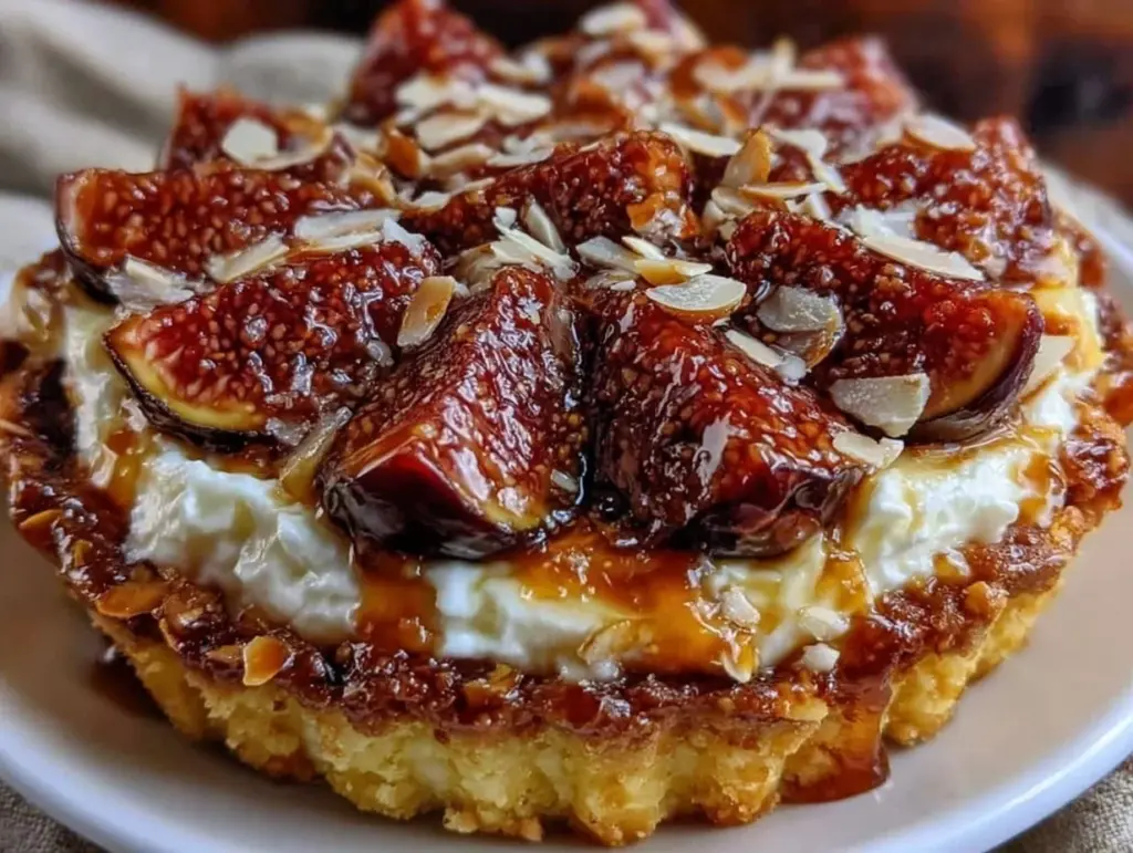 tarte aux figues fraîches ricotta miel - featured image