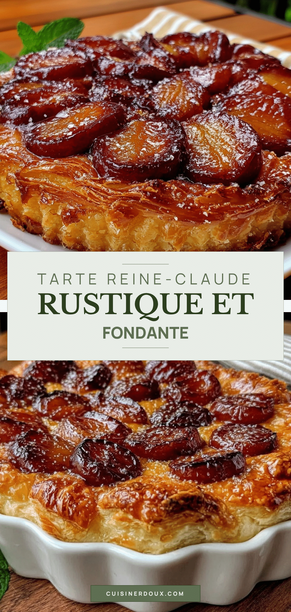 tarte aux prunes Reine-Claude recipe