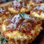 tartelettes aux oignons caramélisés et gruyère - featured image