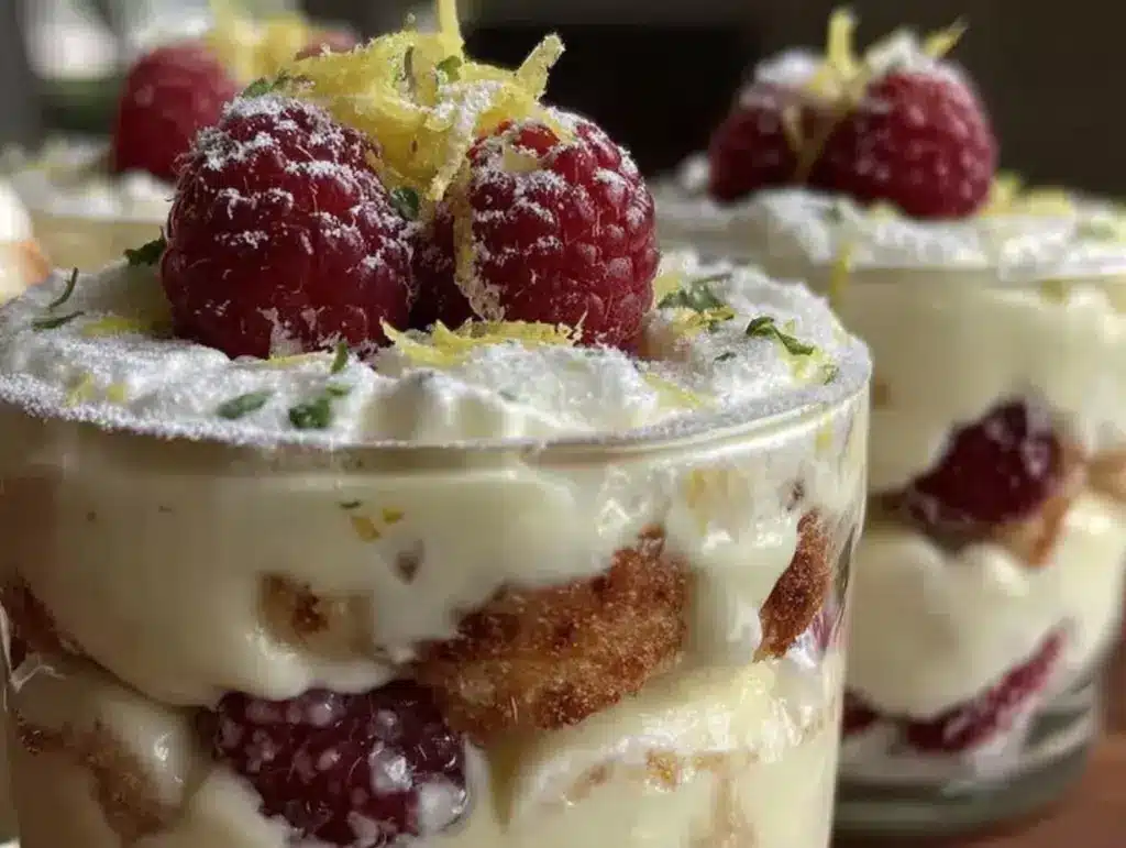 tiramisu citron framboises sans cuisson - featured image