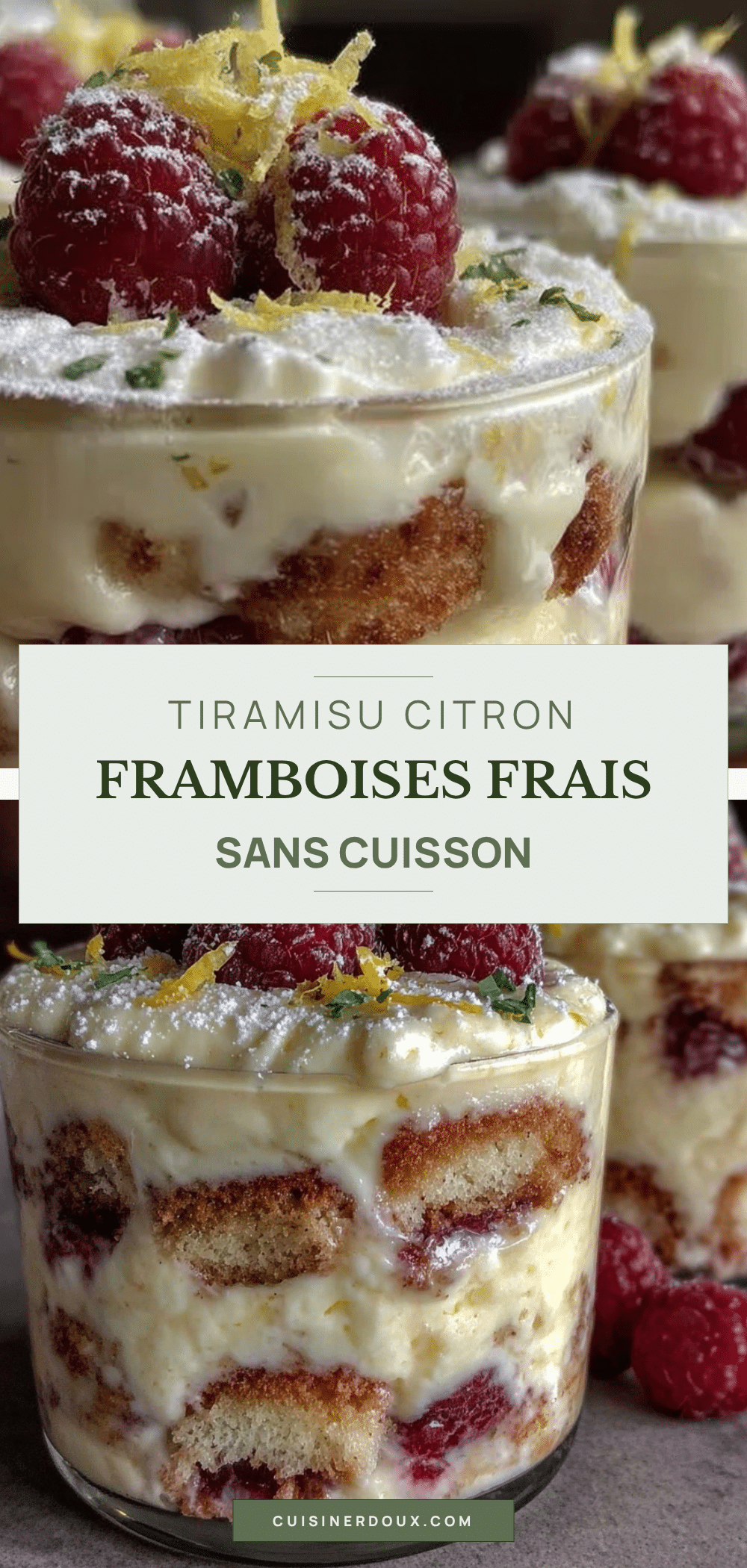 tiramisu citron framboises sans cuisson recipe