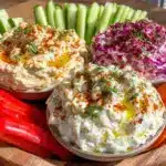 trio de dips houmous tzatziki tarama - featured image