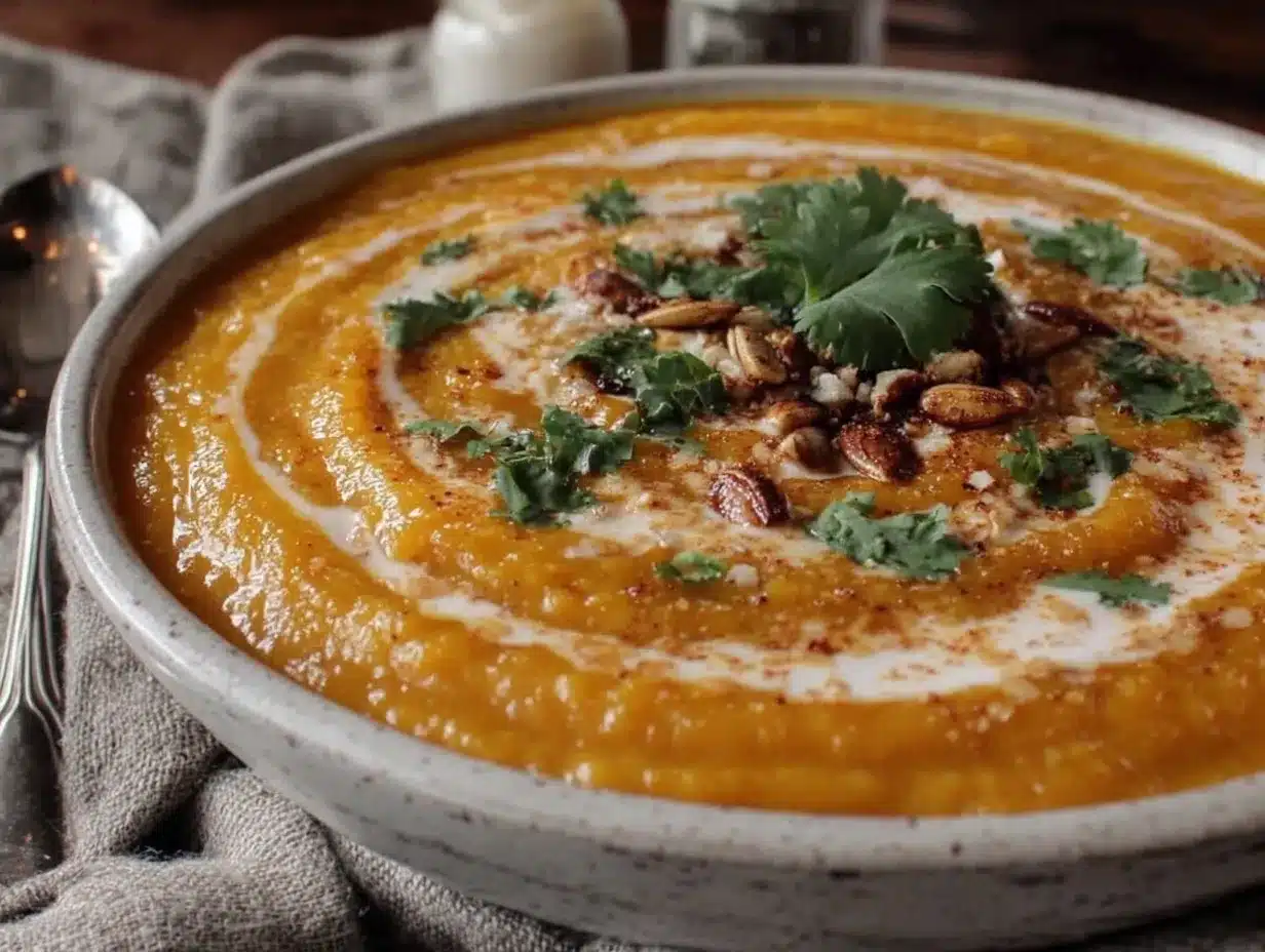 velouté de butternut rôti au lait de coco et curry preparation steps
