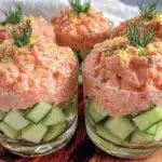 verrines mousse de saumon et concombre - featured image