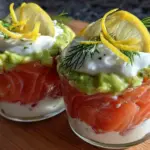 verrines saumon avocat au citron et cream cheese - featured image
