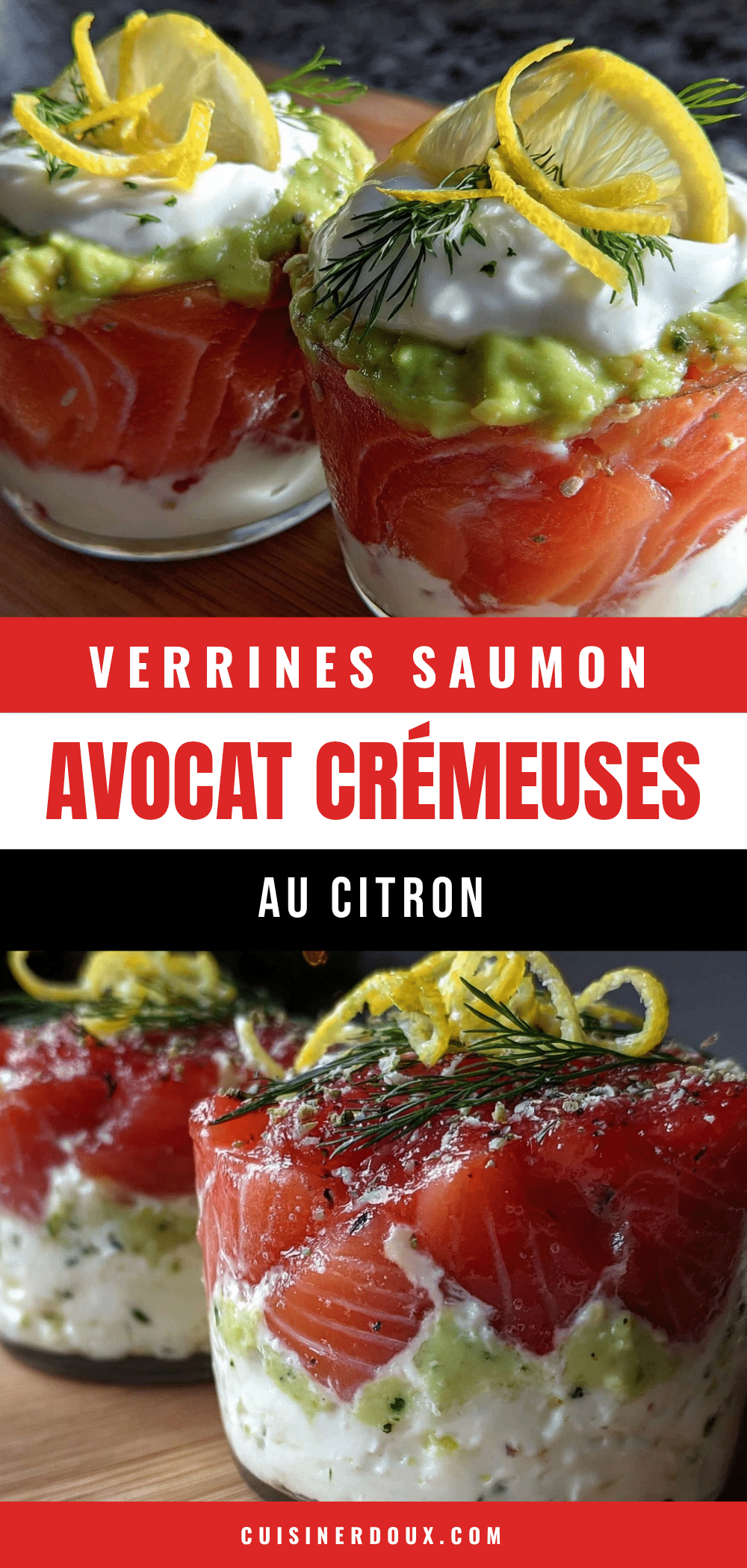verrines saumon avocat au citron et cream cheese recipe