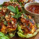 wraps de laitue au poulet thaï - featured image