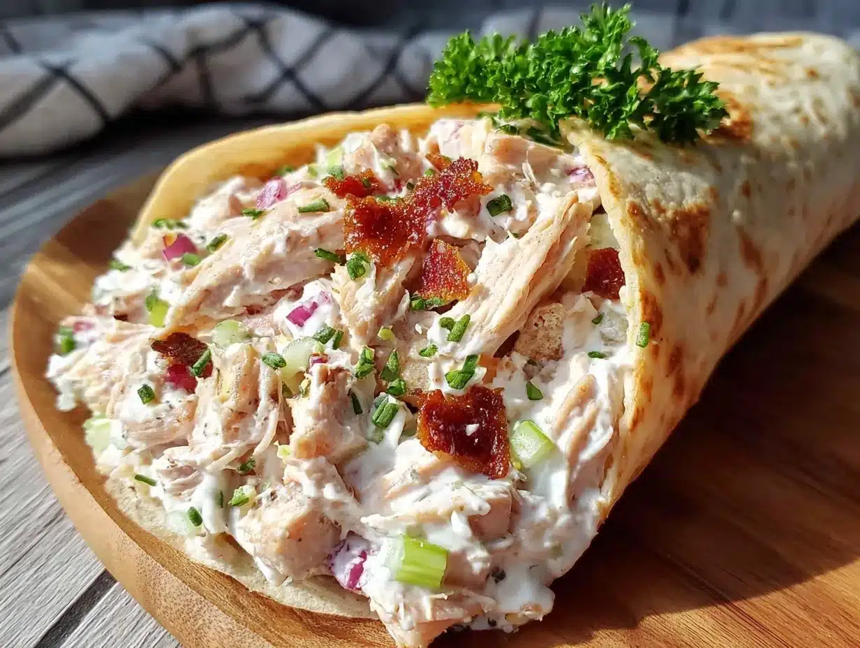 wraps poulet yaourt grec preparation steps