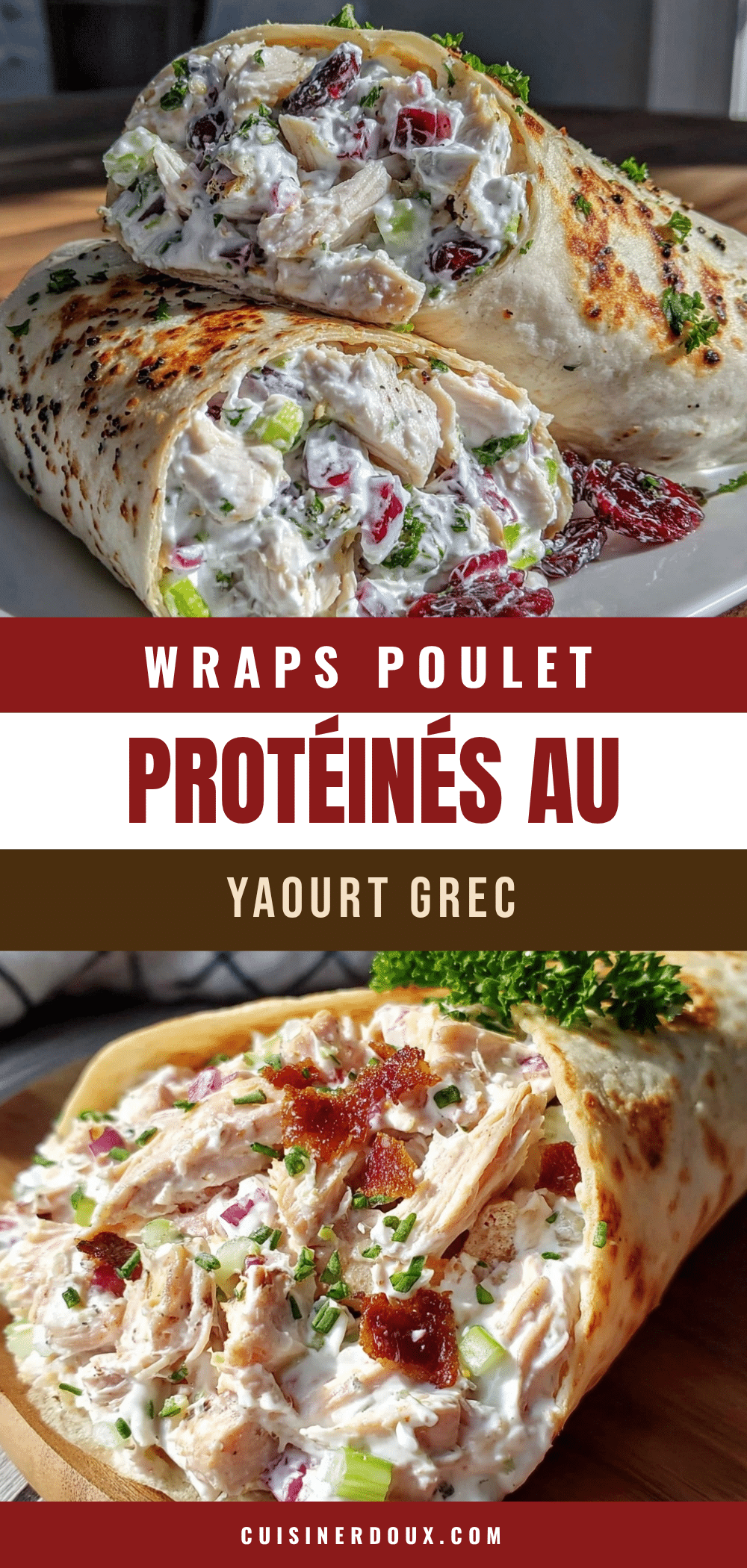 wraps poulet yaourt grec recipe