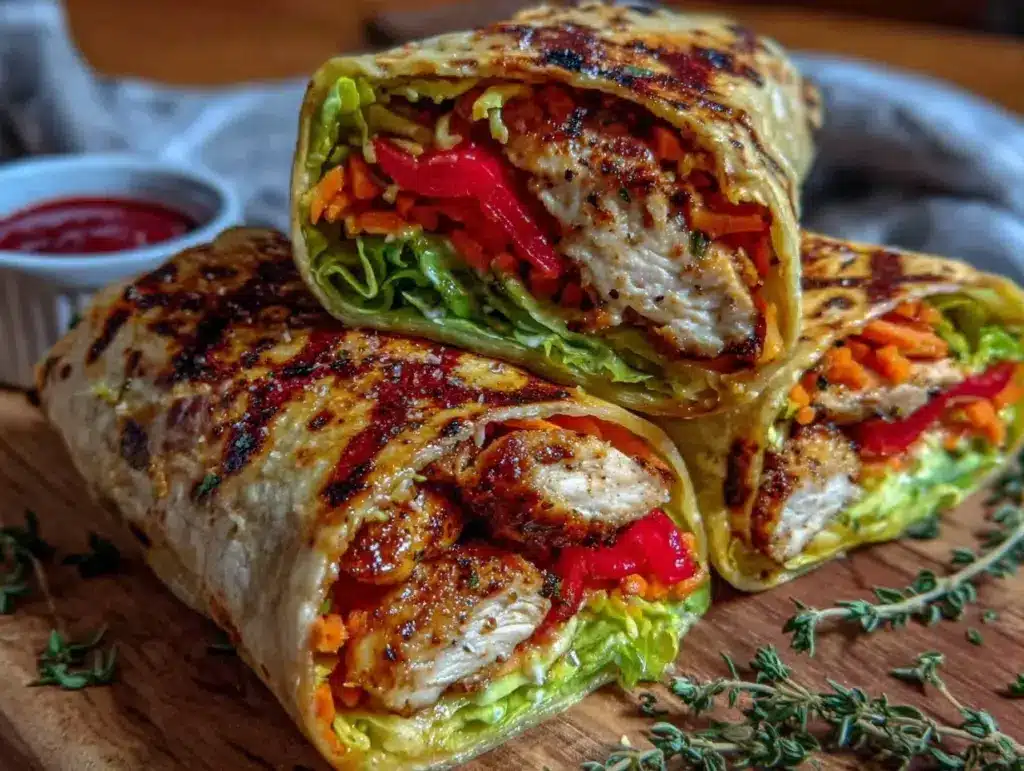 wraps rigolos au poulet express - featured image