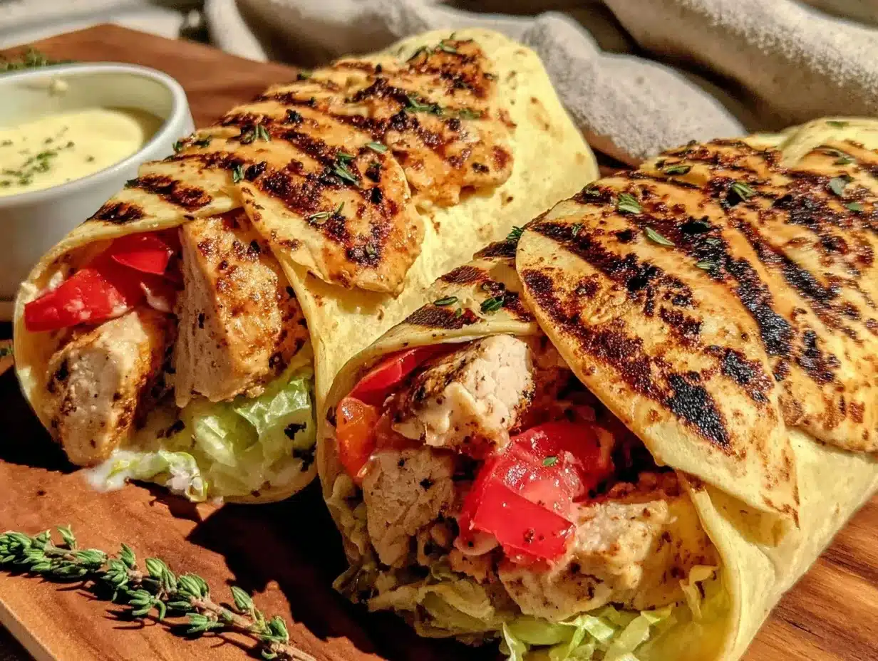 wraps rigolos au poulet express preparation steps