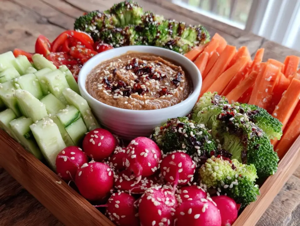 bento arc-en-ciel sauce cacahuète - featured image