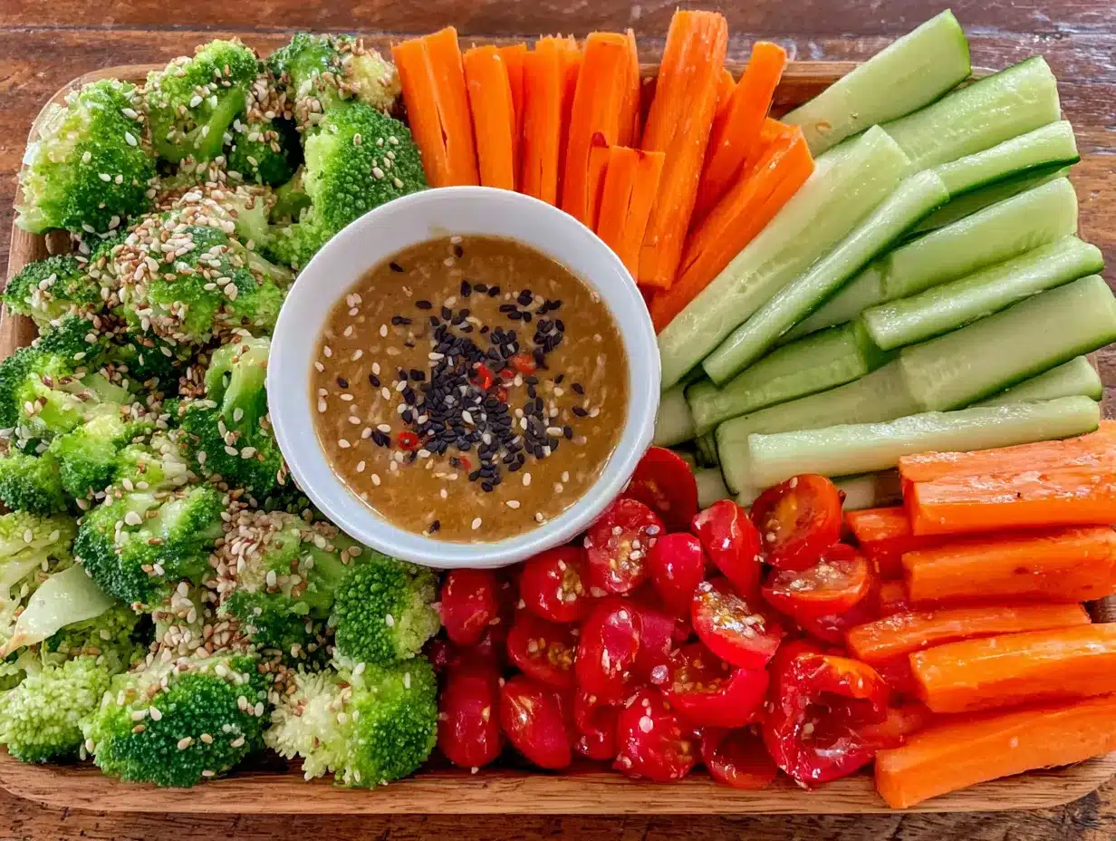 bento arc-en-ciel sauce cacahuète preparation steps