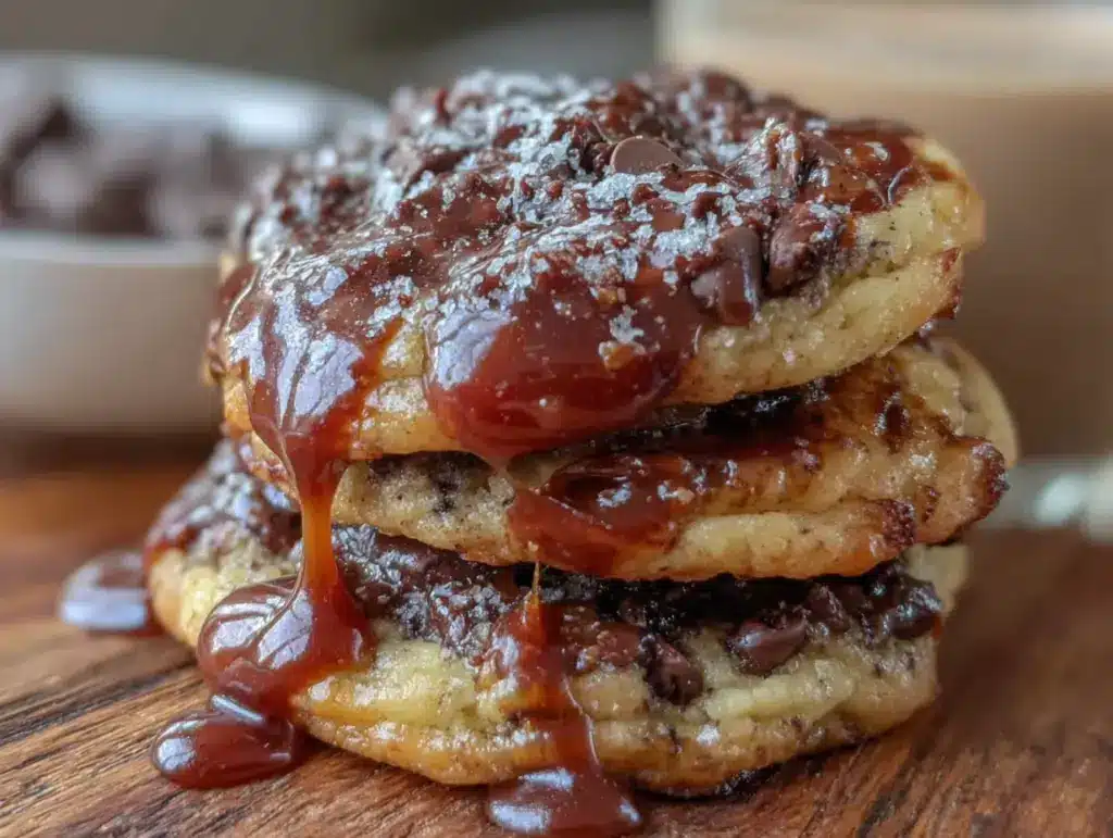 biscuits au beurre noisette aux pépites de chocolat et caramel - featured image