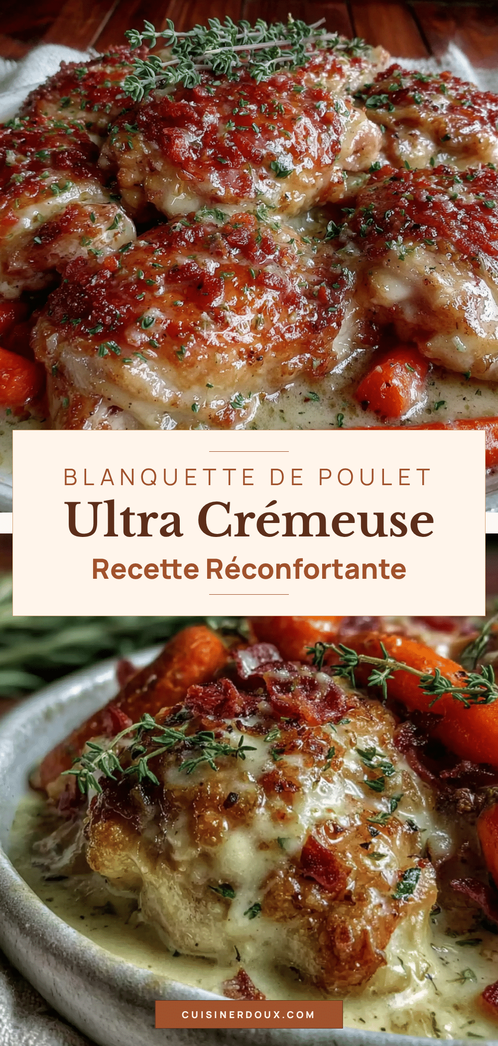 blanquette de poulet aux carottes et thym recipe
