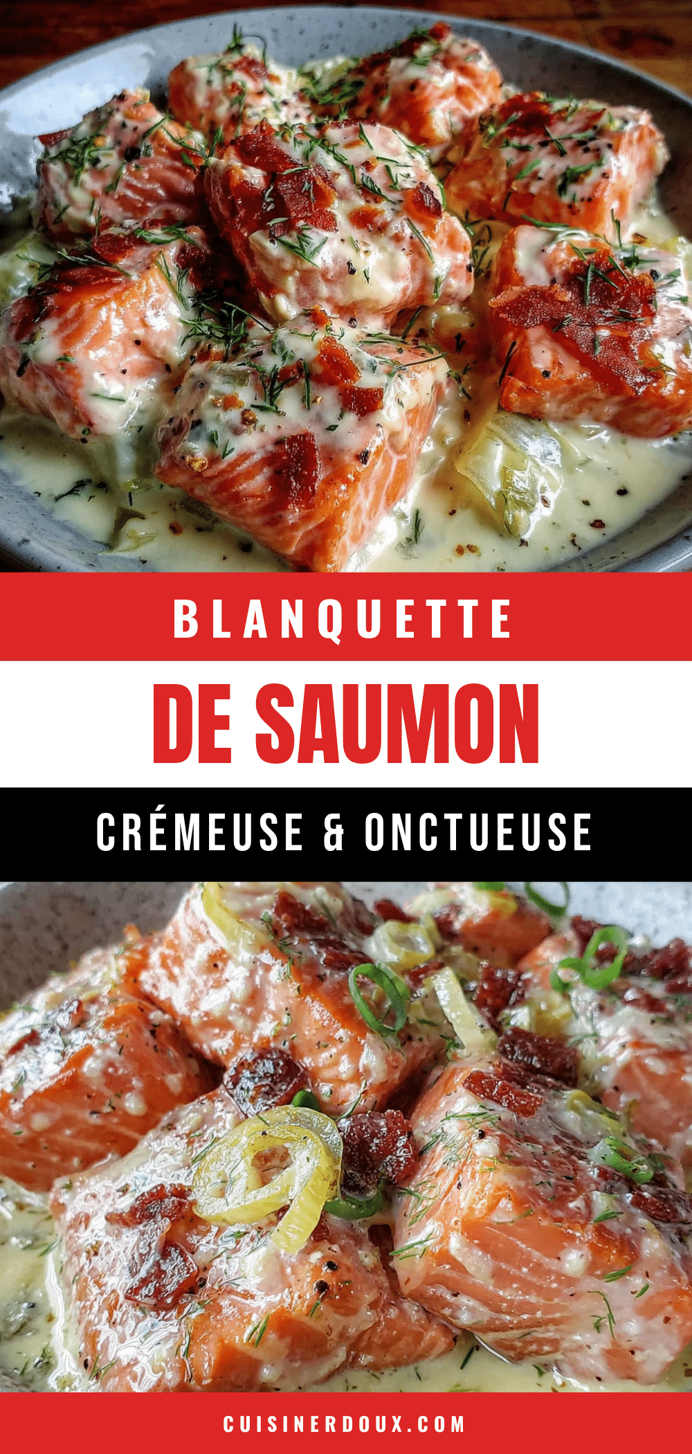 blanquette de saumon crémeuse à l’aneth recipe