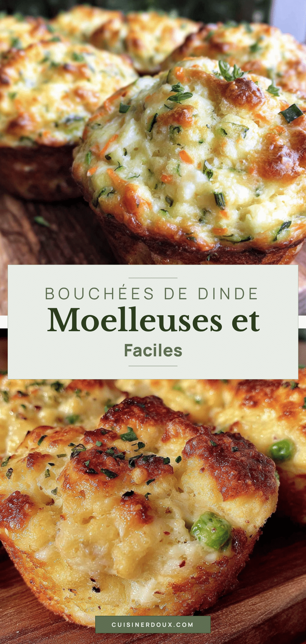 bouchées de dinde et légumes moelleuses recipe
