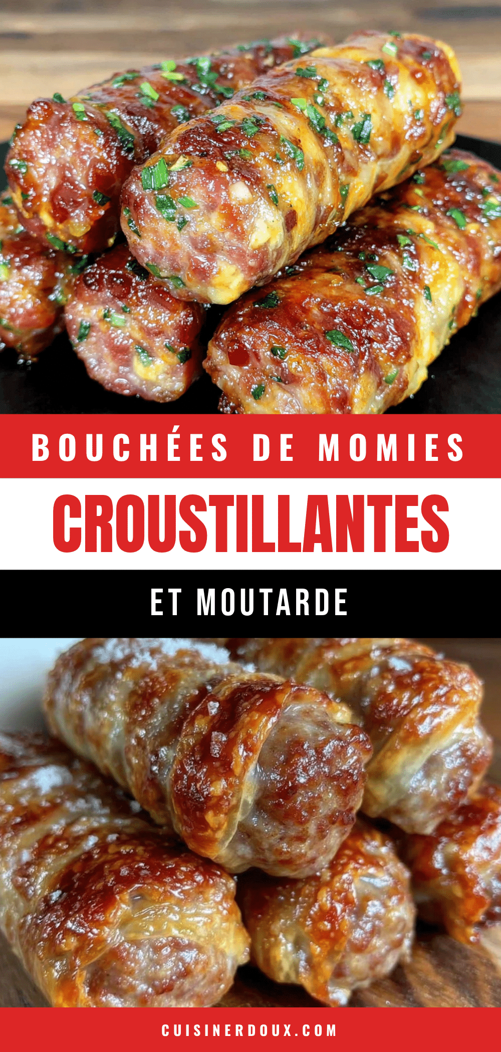bouchées de momies croustillantes à la moutarde recipe