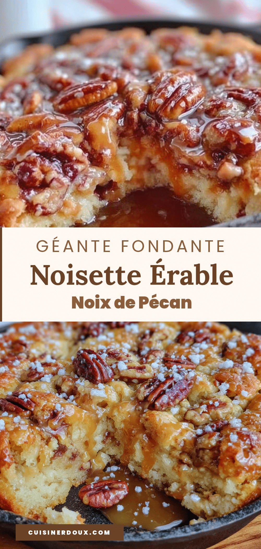 cookie fondant géant beurre noisette érable recipe
