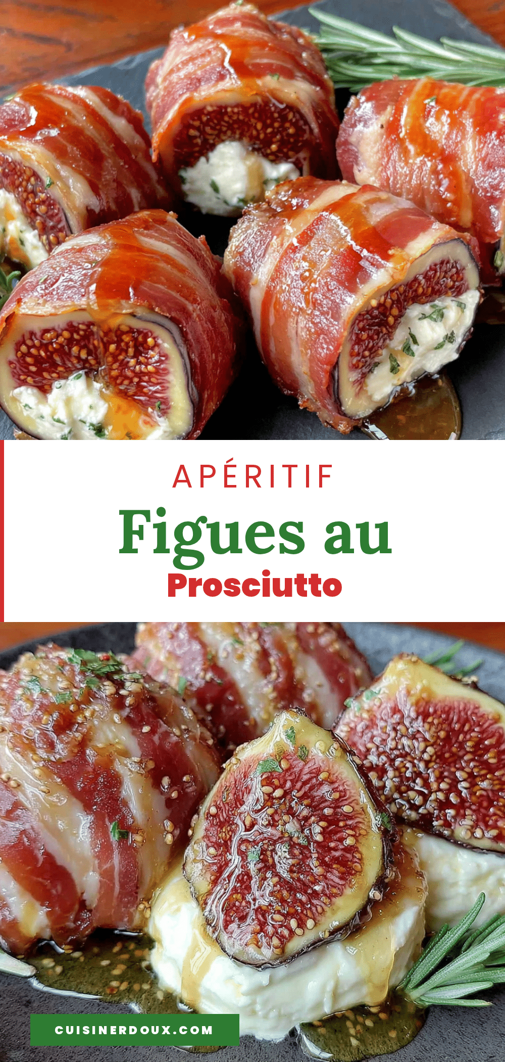 figues au prosciutto et ricotta fouettée recipe