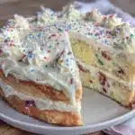 gâteau d’anniversaire arc-en-ciel ultra moelleux - featured image
