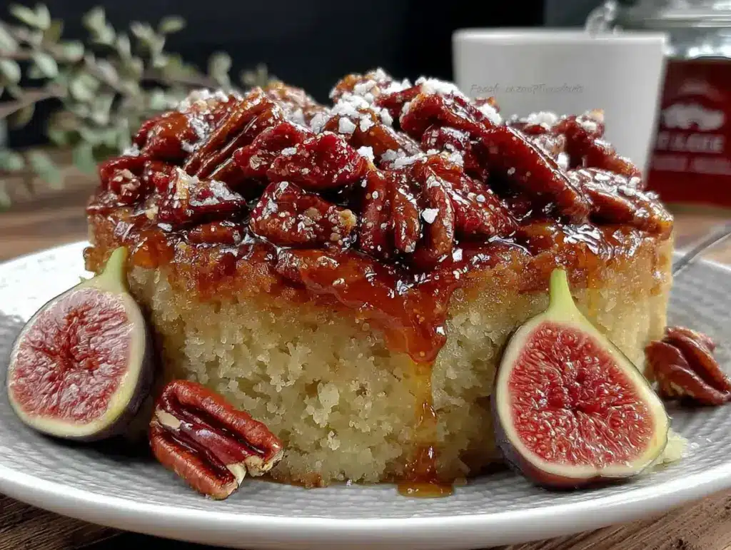 gâteau renversé aux figues et beurre noisette moelleux - featured image
