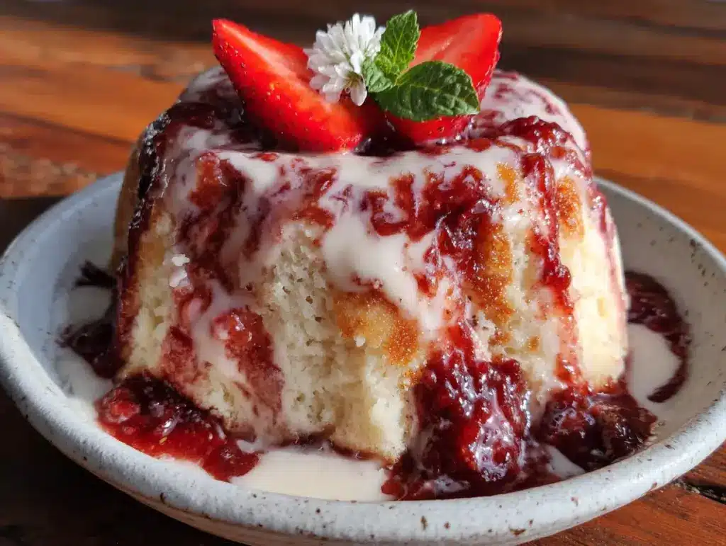 mini bento cake fraise - featured image
