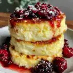 pancakes soufflés japonais compote de baies - featured image