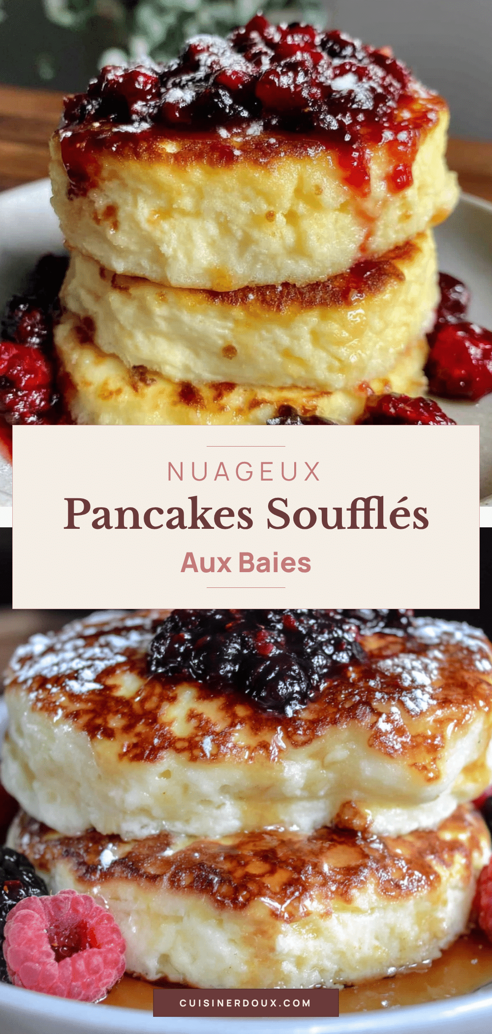 pancakes soufflés japonais compote de baies recipe