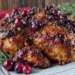 poulet rôti à lorange et canneberge - featured image