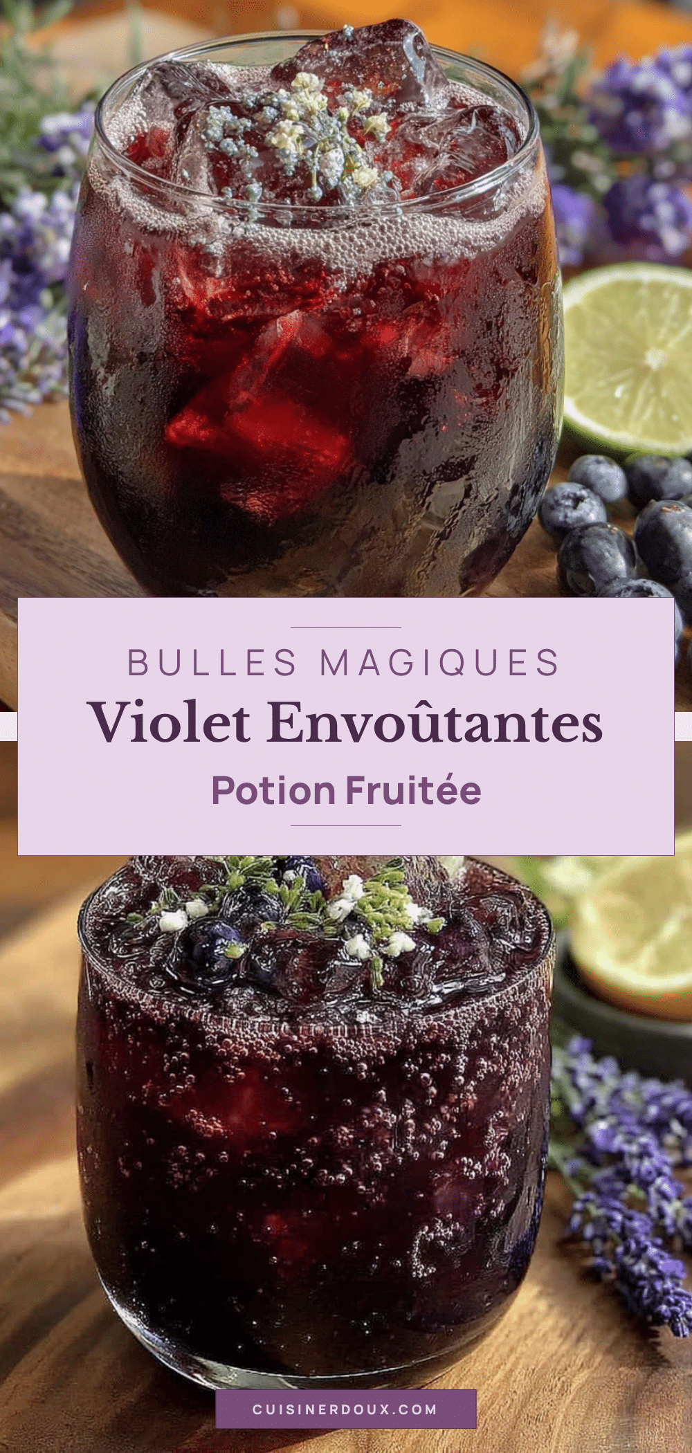 punch pétillant violet magique facile pour enfants recipe