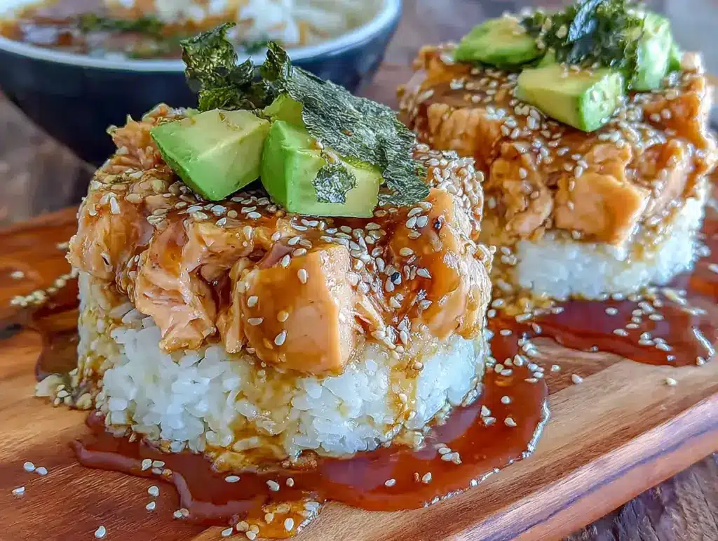Sushi épicé au saumon facile - featured image